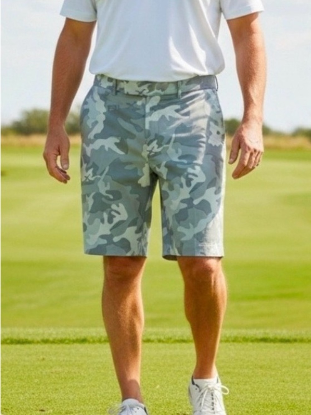 Ralph Lauren RLX Men's Gray Camo Golf Shorts